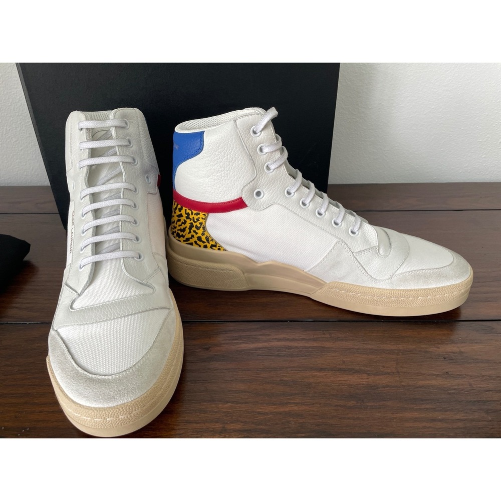 Saint Laurent 669430 Venice lace-up high top Sneaker Shoe, EU 42 - Picture 4 of 8